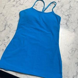 Bright Blue Lululemon Power Y Tank